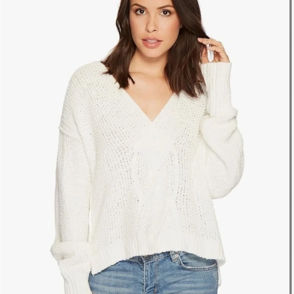 FREE PEOPLE Free People Coco V-Neck small sweater